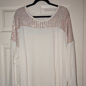 Maurice's 24/7 Sequin Football Tee